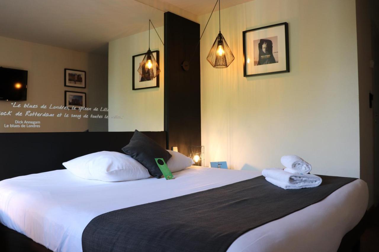 Logis Hotel Restaurant Des Acacias Lille Neuville En Ferrain نيوفيل-ان-فيرا المظهر الخارجي الصورة